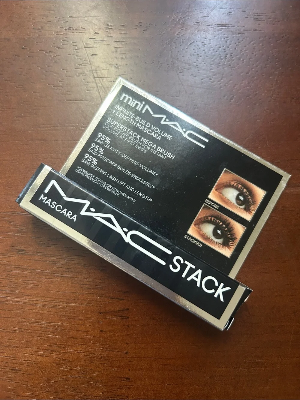 MAC Stack Mini Mascara — Black with Silver Accents
